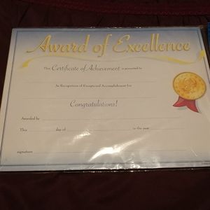 4/$15 🌻 NWT Pack of 8 Achievement Certificates
